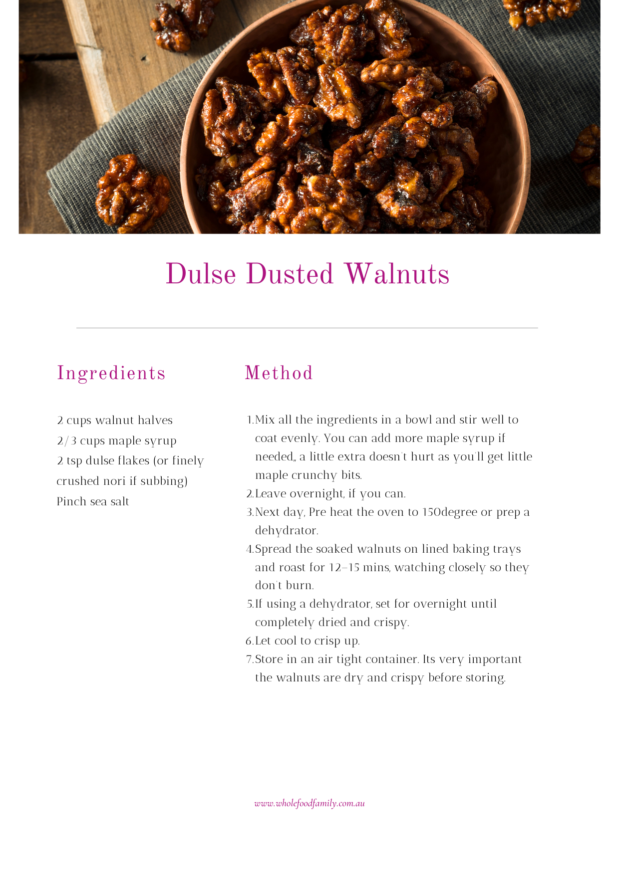 Dulse Dusted Walnuts