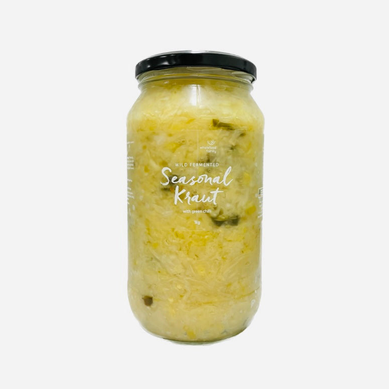 Seasonal Sauerkraut with Green Chilli